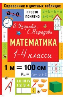 №11180: Математика. 1-4 классы. Справочник в цветных таблицах (2023)